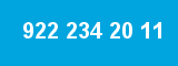 922 234 20 11 922 234 20 11